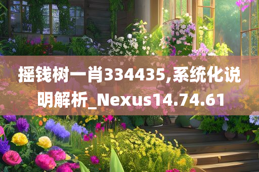 摇钱树一肖334435,系统化说明解析_Nexus14.74.61