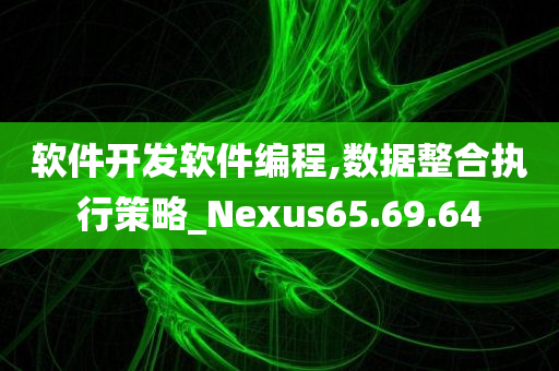 软件开发软件编程,数据整合执行策略_Nexus65.69.64