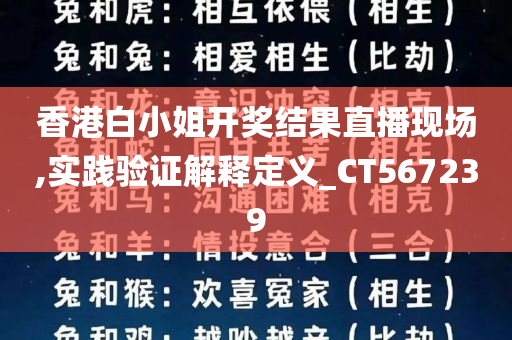 香港白小姐开奖结果直播现场,实践验证解释定义_CT567239