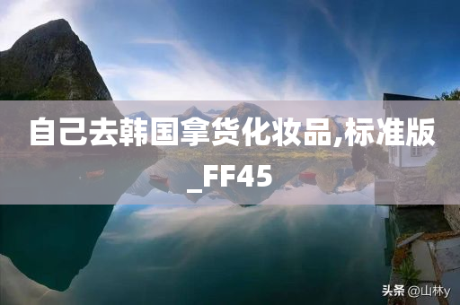 自己去韩国拿货化妆品,标准版_FF45