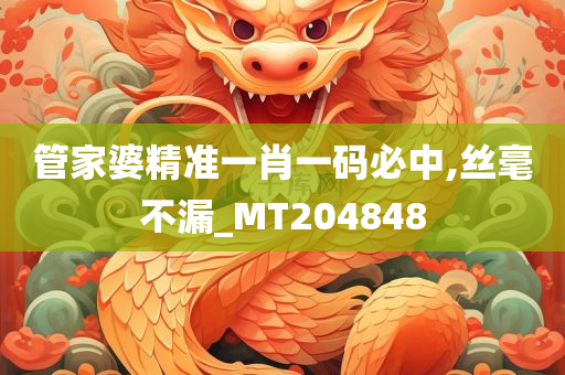 管家婆精准一肖一码必中,丝毫不漏_MT204848