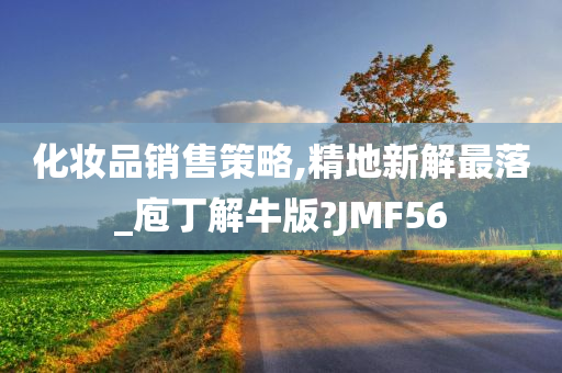 化妆品销售策略,精地新解最落_庖丁解牛版?JMF56