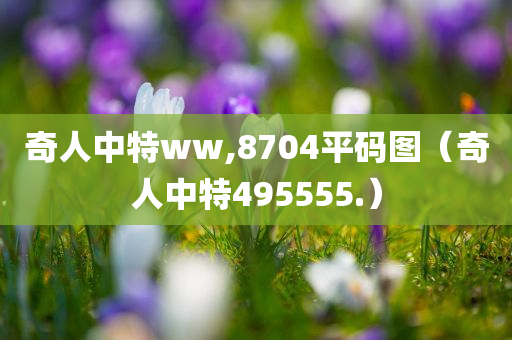 奇人中特ww,8704平码图（奇人中特495555.）