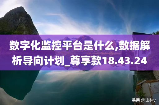 数字化监控平台是什么,数据解析导向计划_尊享款18.43.24