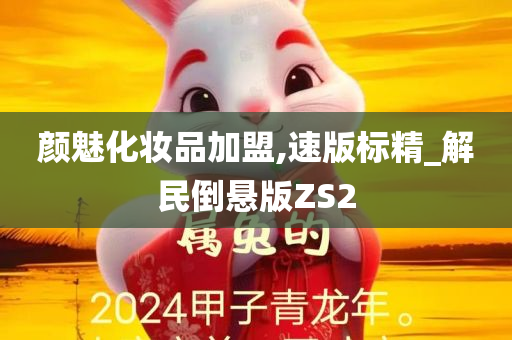 颜魅化妆品加盟,速版标精_解民倒悬版ZS2