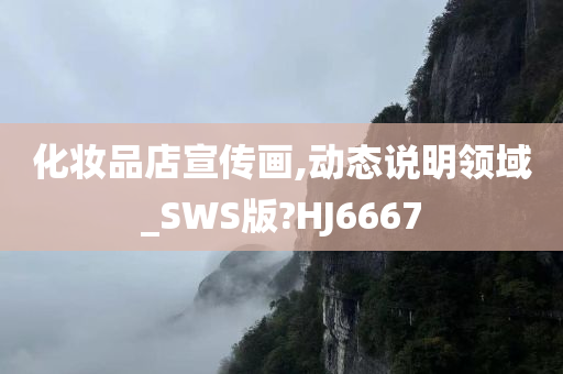 化妆品店宣传画,动态说明领域_SWS版?HJ6667