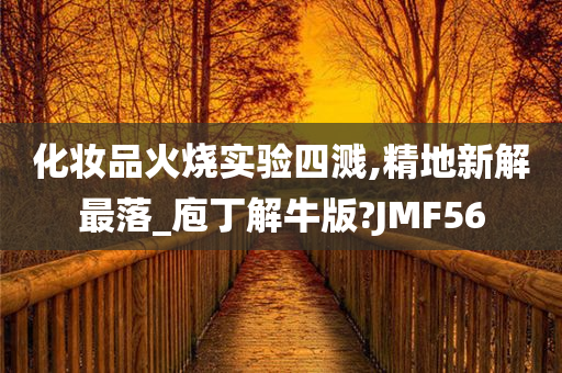 化妆品火烧实验四溅,精地新解最落_庖丁解牛版?JMF56