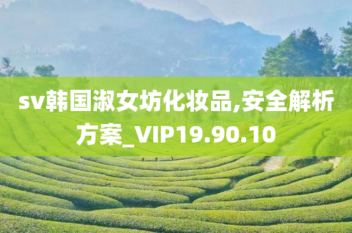 sv韩国淑女坊化妆品,安全解析方案_VIP19.90.10