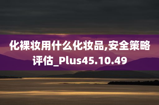 化裸妆用什么化妆品,安全策略评估_Plus45.10.49