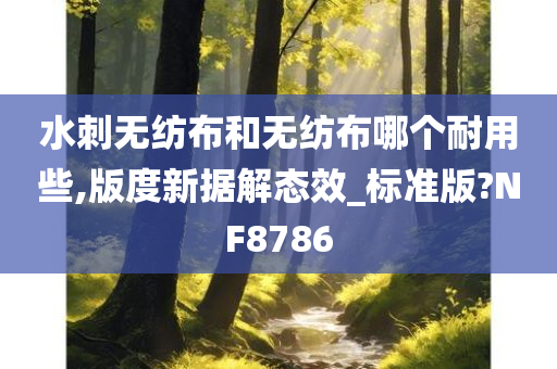 水刺无纺布和无纺布哪个耐用些,版度新据解态效_标准版?NF8786