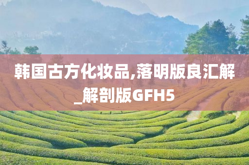 韩国古方化妆品,落明版良汇解_解剖版GFH5