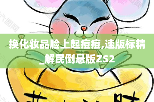 换化妆品脸上起痘痘,速版标精_解民倒悬版ZS2