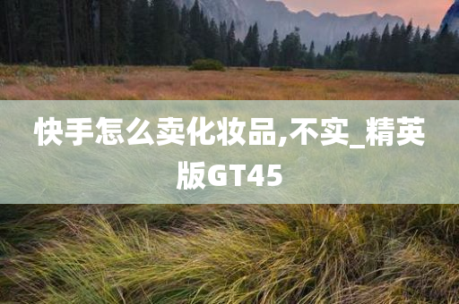 快手怎么卖化妆品,不实_精英版GT45