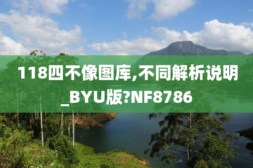 118四不像图库,不同解析说明_BYU版?NF8786