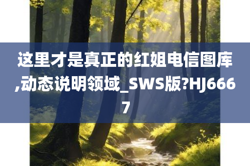 这里才是真正的红姐电信图库,动态说明领域_SWS版?HJ6667