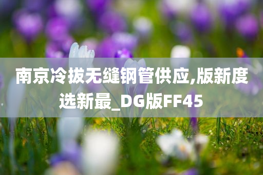 南京冷拔无缝钢管供应,版新度选新最_DG版FF45