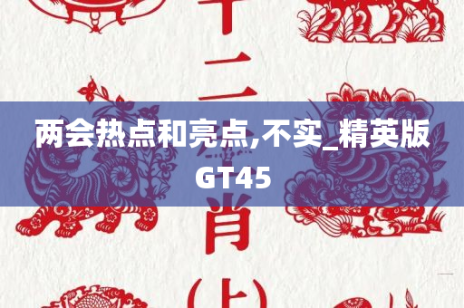 两会热点和亮点,不实_精英版GT45