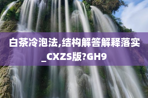 白茶冷泡法,结构解答解释落实_CXZS版?GH9