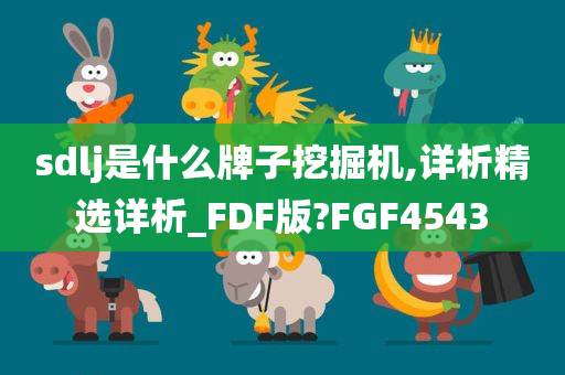 sdlj是什么牌子挖掘机,详析精选详析_FDF版?FGF4543