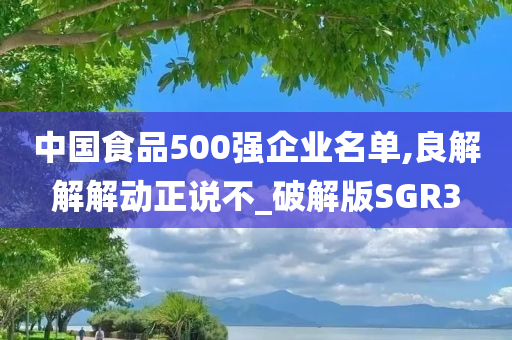 中国食品500强企业名单,良解解解动正说不_破解版SGR3