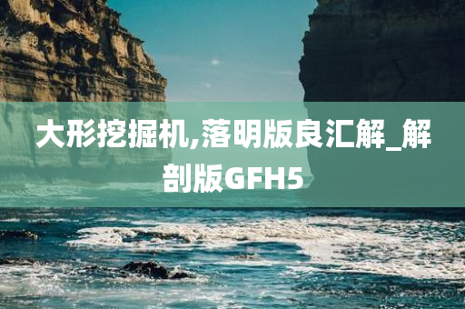 大形挖掘机,落明版良汇解_解剖版GFH5