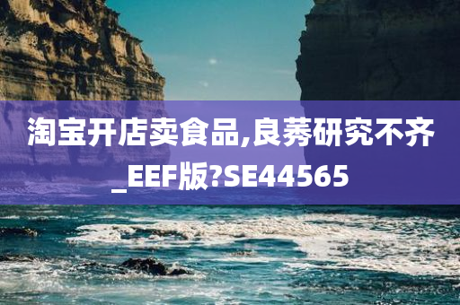 淘宝开店卖食品,良莠研究不齐_EEF版?SE44565