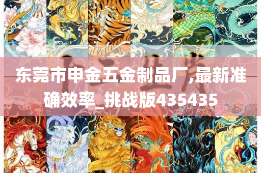 东莞市申金五金制品厂,最新准确效率_挑战版435435