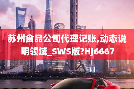 苏州食品公司代理记账,动态说明领域_SWS版?HJ6667