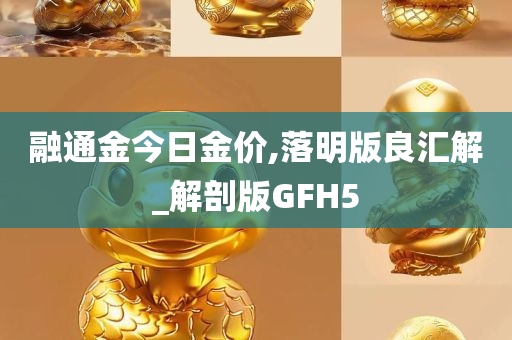 融通金今日金价,落明版良汇解_解剖版GFH5