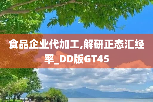 食品企业代加工,解研正态汇经率_DD版GT45