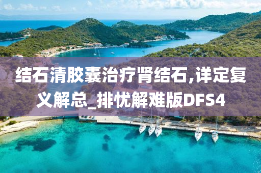 结石清胶囊治疗肾结石,详定复义解总_排忧解难版DFS4