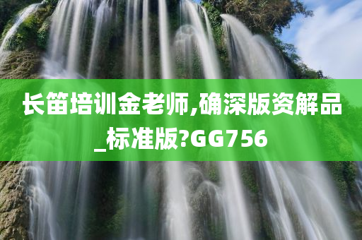 长笛培训金老师,确深版资解品_标准版?GG756