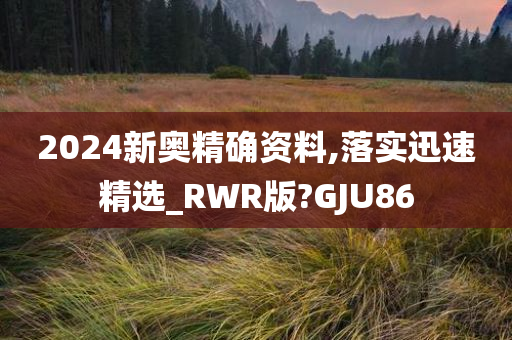 2024新奥精确资料,落实迅速精选_RWR版?GJU86