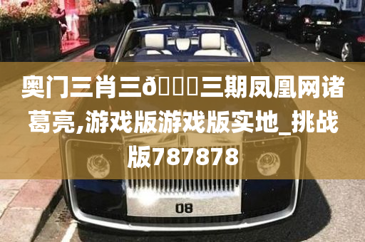 奥门三肖三🐎三期凤凰网诸葛亮,游戏版游戏版实地_挑战版787878