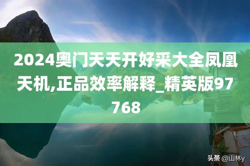 2024奥门天天开好采大全凤凰天机,正品效率解释_精英版97768