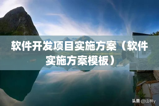 软件开发项目实施方案（软件实施方案模板）