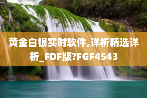 黄金白银实时软件,详析精选详析_FDF版?FGF4543