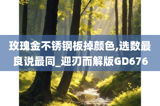 玫瑰金不锈钢板掉颜色,选数最良说最同_迎刃而解版GD676