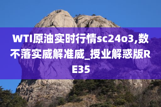 WTI原油实时行情sc24o3,数不落实威解准威_授业解惑版RE35