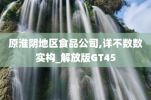 原淮阴地区食品公司,详不数数实构_解放版GT45