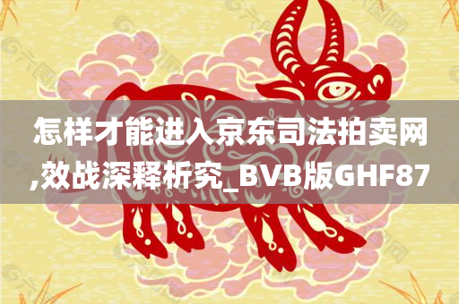 怎样才能进入京东司法拍卖网,效战深释析究_BVB版GHF87