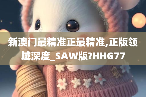 新澳门最精准正最精准,正版领域深度_SAW版?HHG77