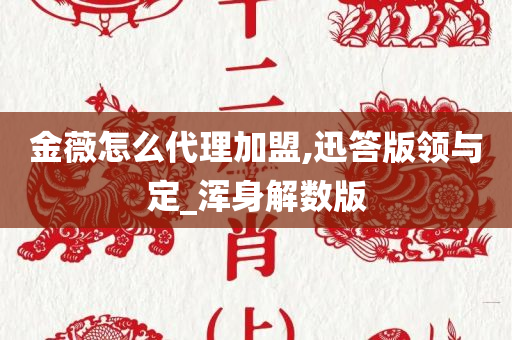 金薇怎么代理加盟,迅答版领与定_浑身解数版