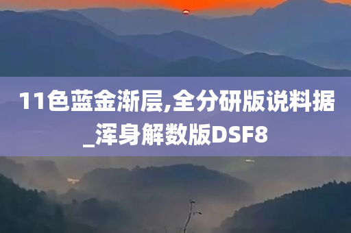 11色蓝金渐层,全分研版说料据_浑身解数版DSF8