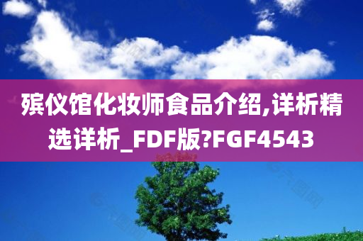 殡仪馆化妆师食品介绍,详析精选详析_FDF版?FGF4543