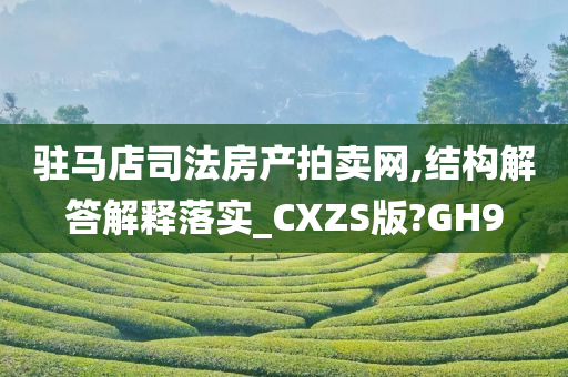 驻马店司法房产拍卖网,结构解答解释落实_CXZS版?GH9