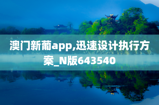 澳门新葡app,迅速设计执行方案_N版643540