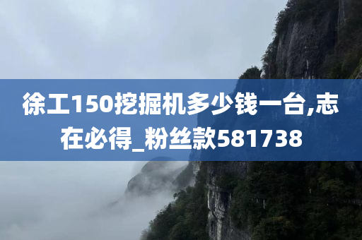 徐工150挖掘机多少钱一台,志在必得_粉丝款581738