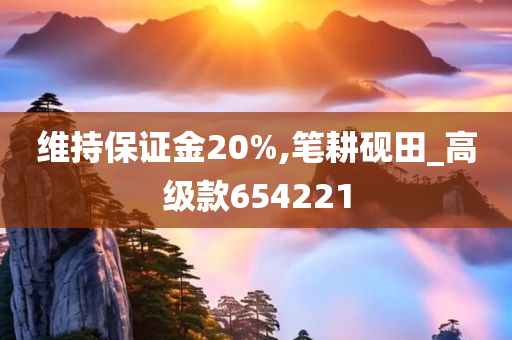 维持保证金20%,笔耕砚田_高级款654221