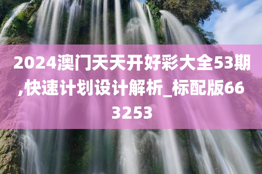 2024澳门天天开好彩大全53期,快速计划设计解析_标配版663253